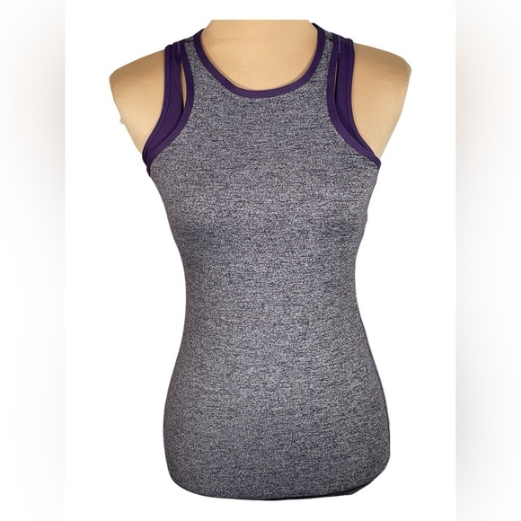 Lululemon Inspiration Tank Heathered Black Grape / Going Grape Size 4 - Picture 3 of 13